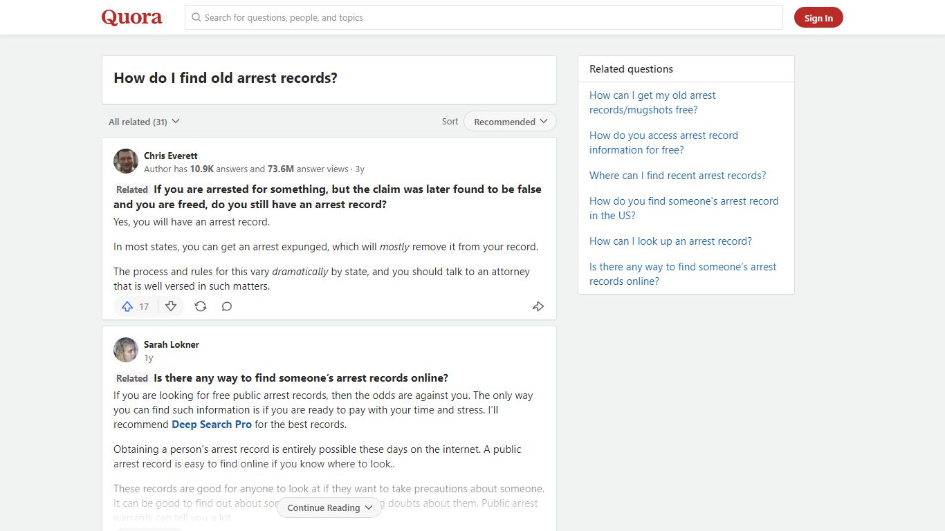 How to find old arrest records - Quora